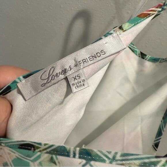 Lovers + Friends Curacao Tropical Print Slip Dress Size XS - Picture 4 of 6